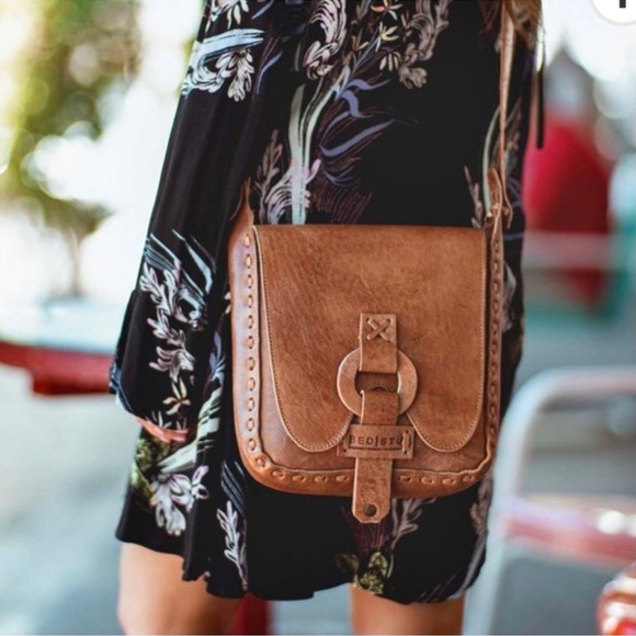 Bed Stu Handbags - Bed Stu Teak Tan Rustic Leather Yvette Crossbody Bag